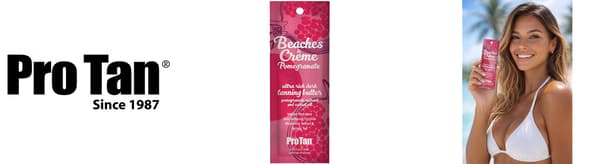Pro Tan Beaches & Crème Pomegranate Solariumsaccelerator & Tanning Intensifier I Smörformula, 22 Ml Påse