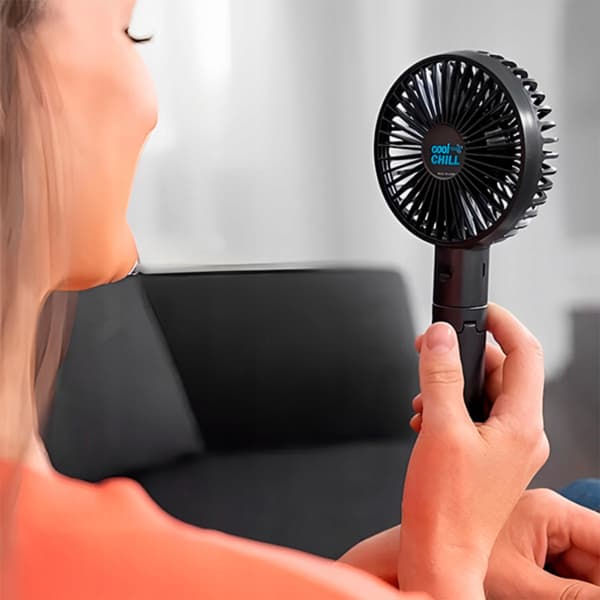 Mini bærbar ventilator foldbar USB 5 hastigheder 10 timers batteri
