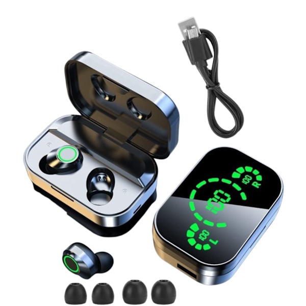 Yd03 Langattomat Bluetooth-Kuulokkeet, Powerbank, Lcd-Näytöt Peilillä