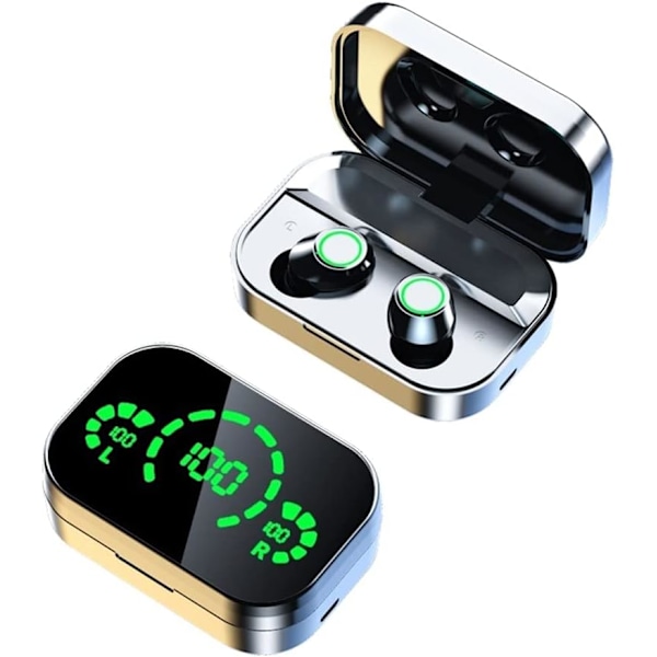 Yd03 Langattomat Bluetooth-Kuulokkeet, Powerbank, Lcd-Näytöt Peilillä
