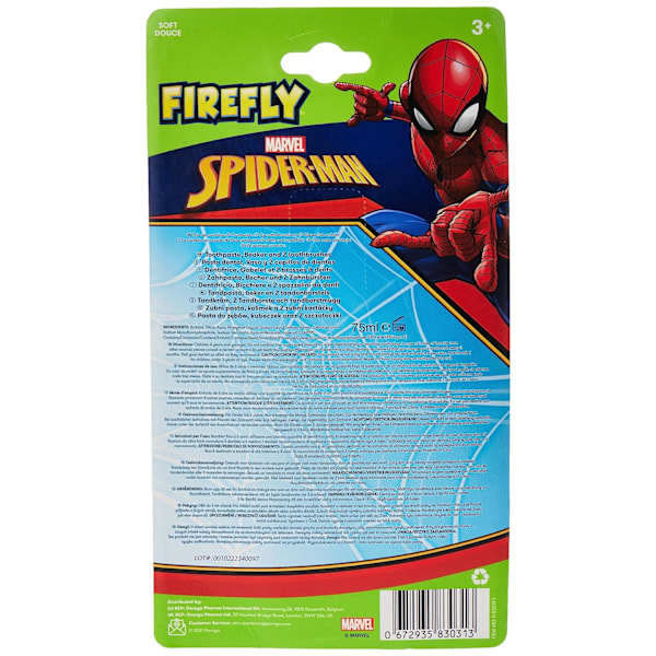 Firefly Marvel Spiderman Hammashoitosetti Lapsille