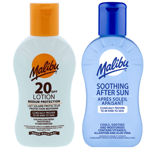Malibu Spf20 Lotion 100Ml + After Sun Lotion 100Ml