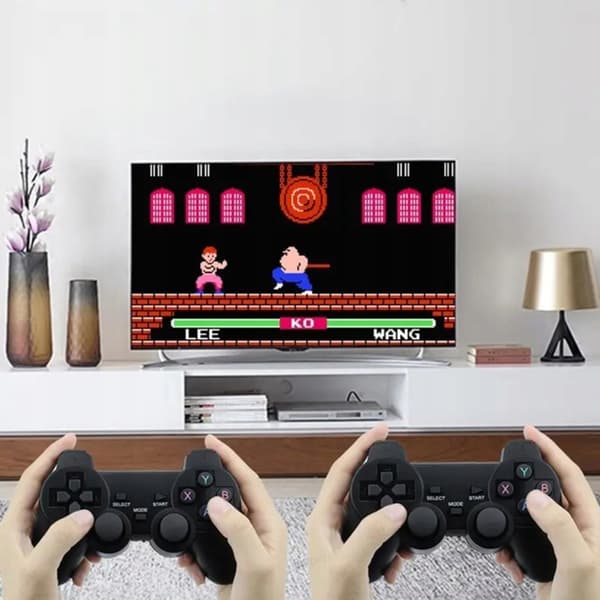 Retro GameStick HDMI TV-konsol 2 trådlösa handkontroller 22073 spel 64GB