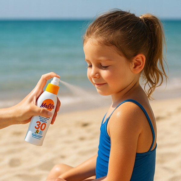 Malibu Barn Vannfast Solspray SPF 30 – Bredspektret UVA/UVB-beskyttelse 175 ml