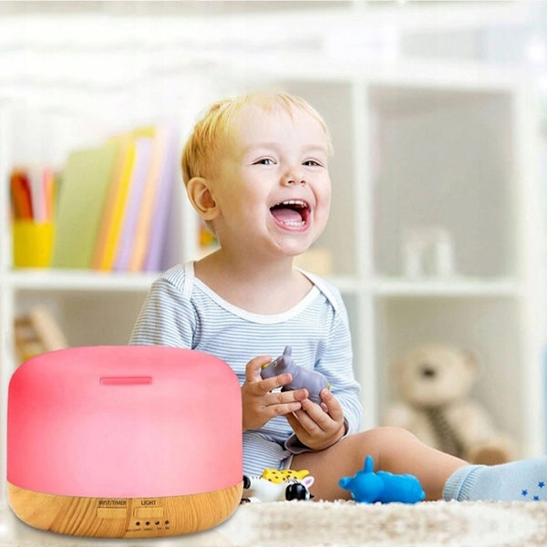 Luftfugter Aroma Diffuser 300ml LED Natlampe 6 Olier Sæt Hjem