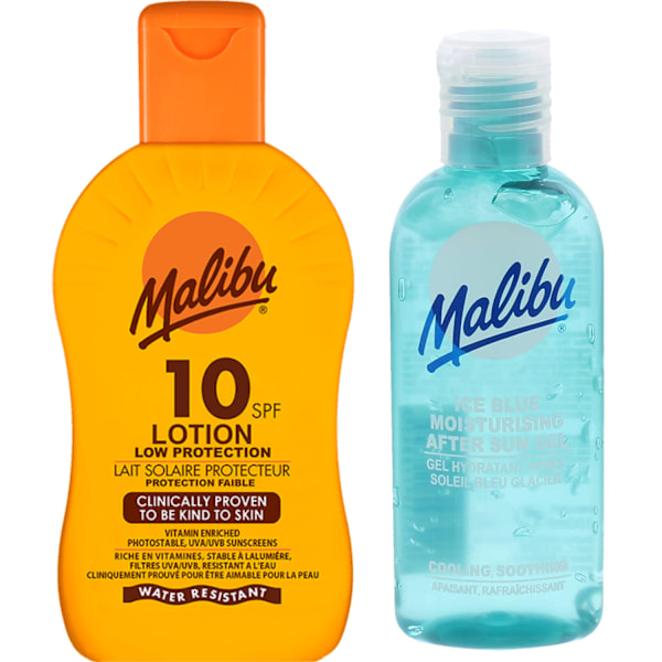 Malibu Spf10 Suojaava Balsami 200Ml + After Sun Gel 100Ml