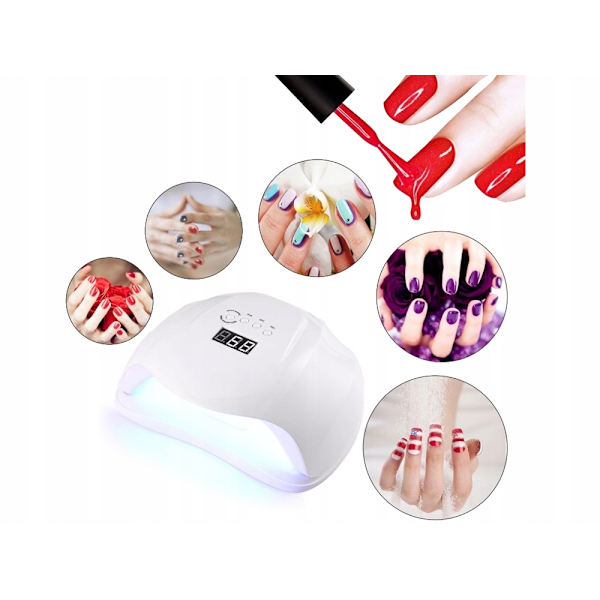 UV LED Nagellampa 18W 36 LED Rörelsesensor Timer Professionell