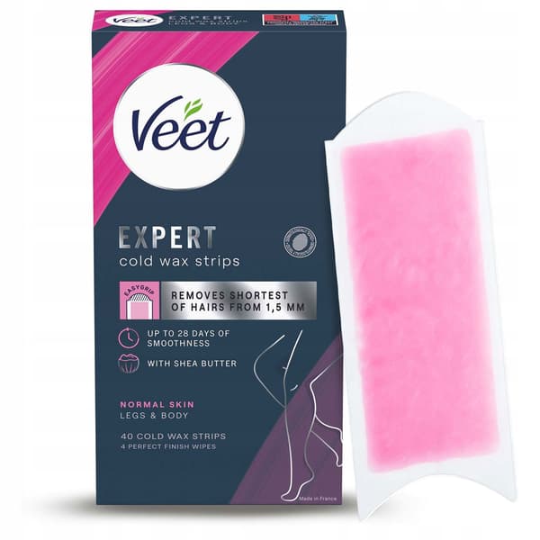 Veet Professionelle Koldvoksstrips Til Ben – 30 Stk.