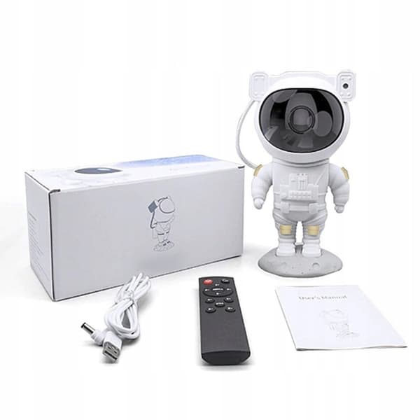 Astronaut Stjärnprojektor Nattlampa Fjärrkontroll Timer Barn