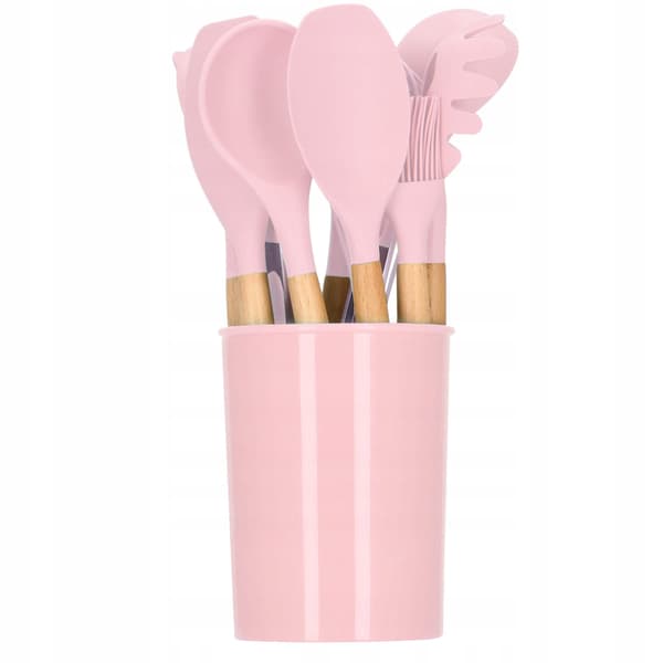 Kökstillbehör Set Köksredskap 12 St. Silikon Bambu Set