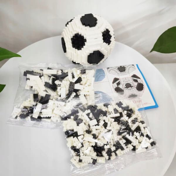 Fotboll Byggblockset Med Armband, 864 Delar