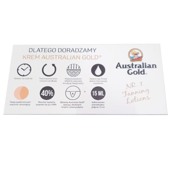 Nyligen Desinficerad Skylt För Solarium (Australian Gold)