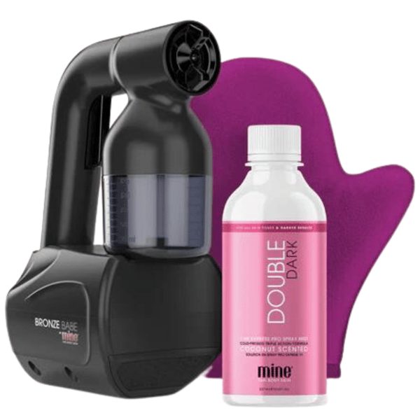 Minetan Bronze Babe Home Spray Tanning Kit Svart