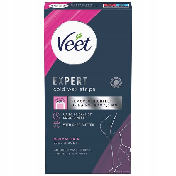 Veet Professionelle Koldvoksstrips Til Ben – 30 Stk.