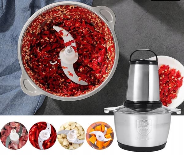 Multifunktionell matkvarn 250W kött frukt grönsakshackare