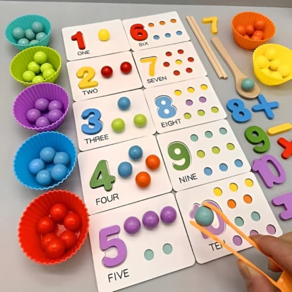Interaktiivinen Montessori-Laskentasetti