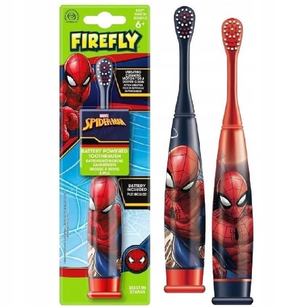 Firefly Spiderman Elektrisk Tandbørste til Børn Bløde Vibrationer 3+