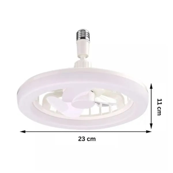 Takfläkt med LED-belysning och fjärrkontroll – 360 graders rotation