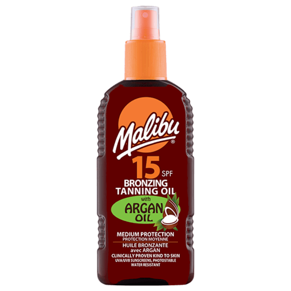 Malibu Bronzing Oil Med Argan Oil Spf15 200Ml + After Sun Gel 200Ml
