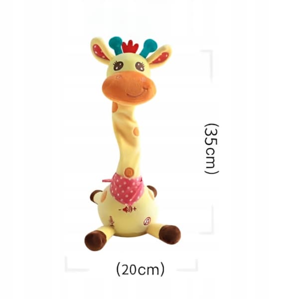 Interaktiv Plysch Giraff Sjungande Dansande För Barn Ljud Led