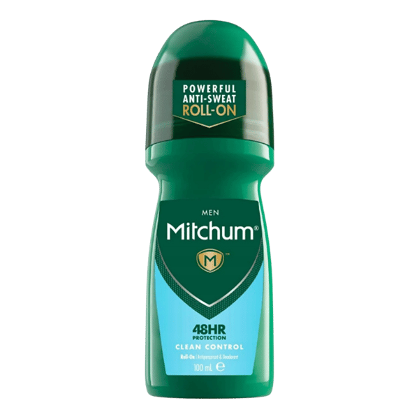 Mitchum Tredobbelt Beskyttelse Roll-On Antiperspirant Clean Control Herre 100Ml