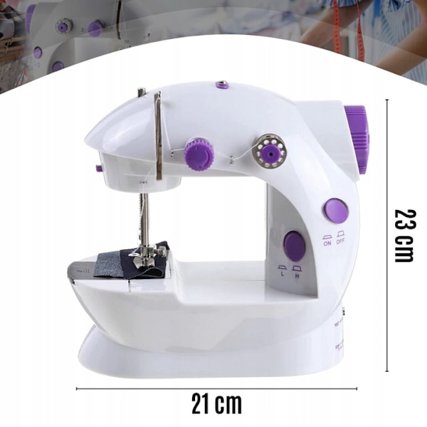 Miniompelukoneen Led-Taustavalo, Kannettava 2 Tilaa + Tarvikkeet