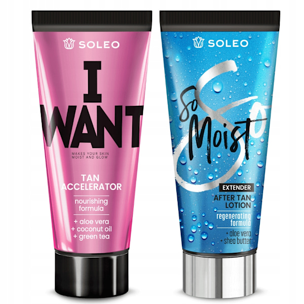 Soleo Solbrun Accelerator + So Moist Luksus Tancare Sæt 150Ml