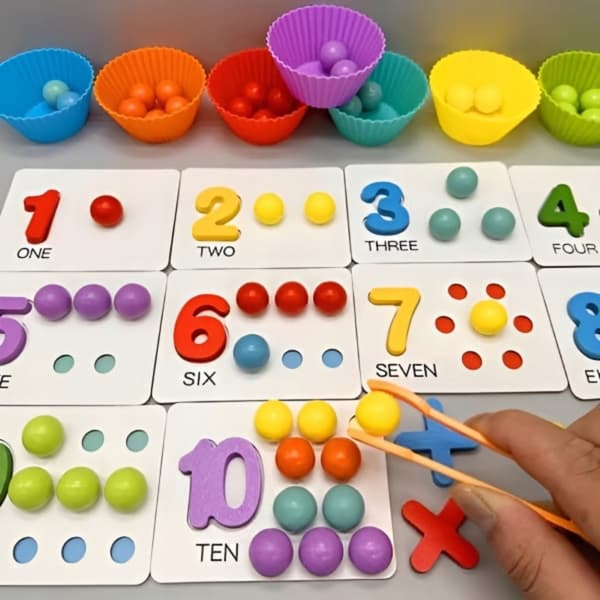 Interaktiivinen Montessori-Laskentasetti