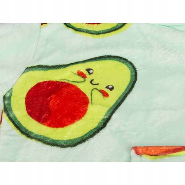 Xxl Avocado Oversize Varm Hættetrøje - Tæppe 2-I-1