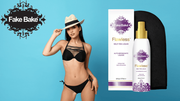 Fake Bake Flawless Itseruskettava Neste + Aplikaattori Käsine - 2 Pullon Setti