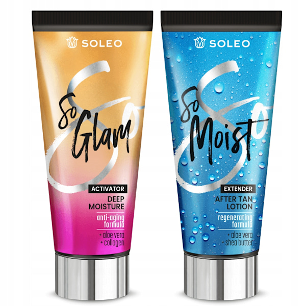 Soleo So Glam 150Ml Przyspieszacz Opalania + Balsam Po Opalaniu 150M