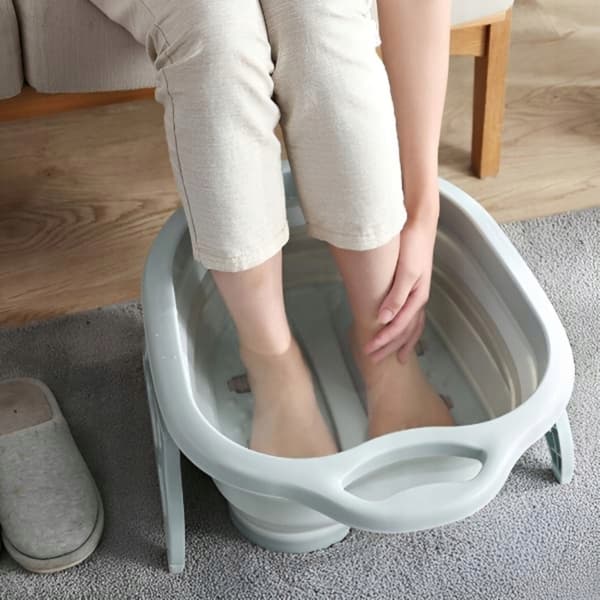 Bærbar Sammenklappelig Fodmassager Med Spa Og Ruller