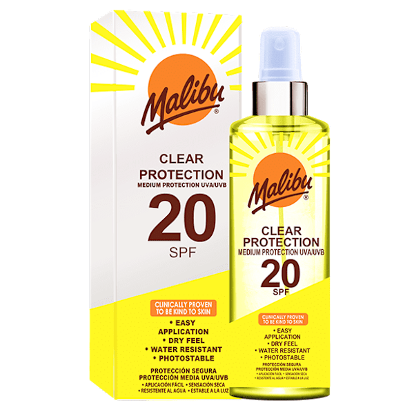 Malibu Clear Protection Spf20 250Ml + After Sun Gel 200Ml