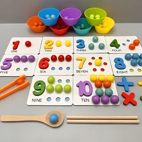 Interaktiivinen Montessori-Laskentasetti