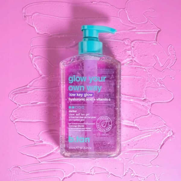 B.tan Glow Your Own Way Low Key Glow Selvbrunende Gel 473Ml