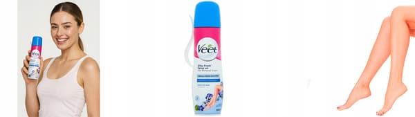 Veet Hårfjerningscreme Spray Til Følsom Hud 150Ml