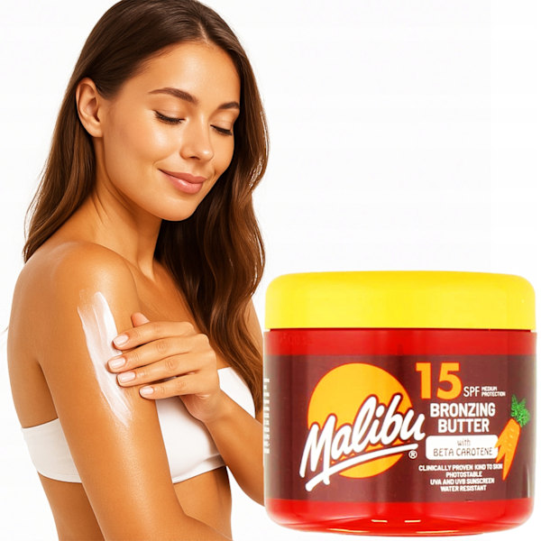 Malibu Bronzering Smør med Beta-caroten SPF15 - 300 ml