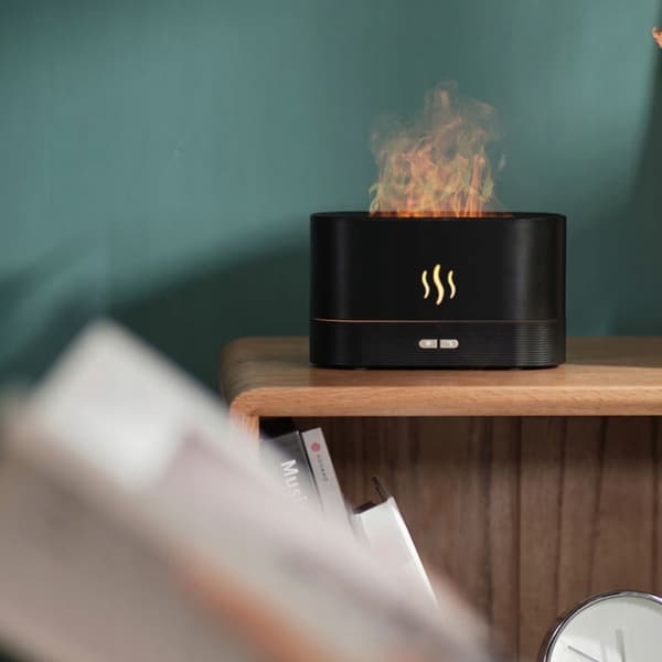 Flammeeffekt Luftfugter Aroma Diffuser USB Stille 180ml