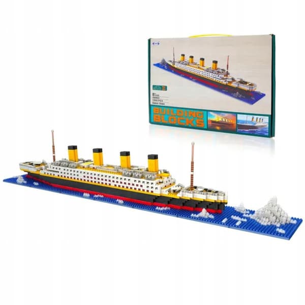 Titanic Skibsbyggeklodssæt 1860 dele Stor Model 14+
