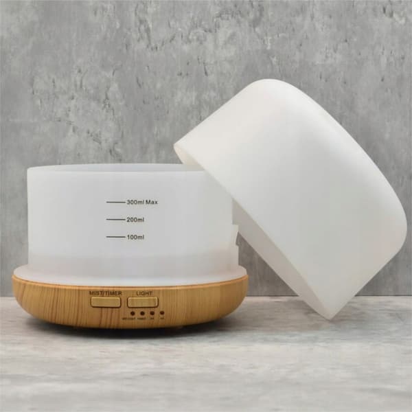 300 ml luftfugter aroma diffuser LED natlys fjernbetjening stille