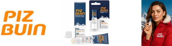 Piz Buin Mountain SPF50 ansigtscreme + læbepomade SPF30