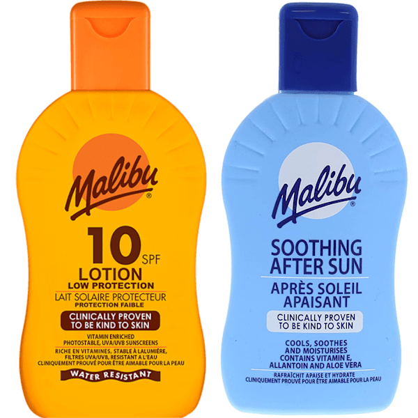 Malibu Spf10 Protective Balm 200Ml + After Sun Balm 200Ml
