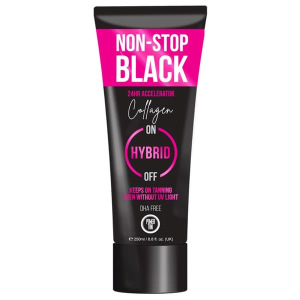 Power Tan Non Stop Black Collagen Accelerator Solbruningsaccelerator 250 Ml