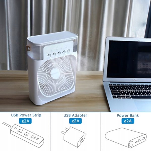 Frioza Bärbar Klimatanläggning 5-i-1 med USB och Aromaterapi