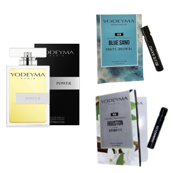 Yodeyma Power Eau De Parfum For Men 100Ml + 2 Prøver