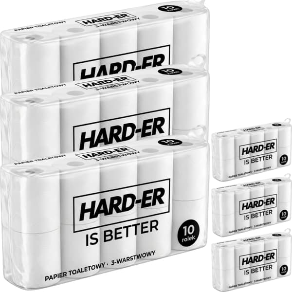 Almusso Toalettpapper 3-Lagers 6-Pack 10 Rullar/Förp