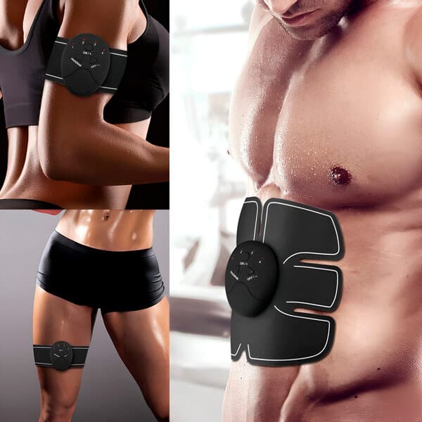 EMS Muskelstimulator Sixpack Sæt Mave Arme Ben Krops Toner