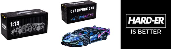 Cyberpunk Byggesæt Bilmodel 1:14 - Lambo Rtdr457