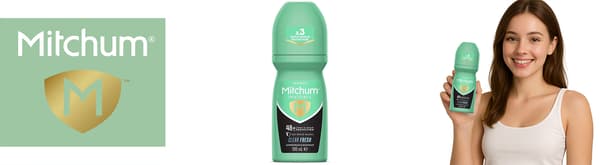 Mitchum Naiset Näkymätön Clear Fresh Roll-On Antiperspirantti 100Ml