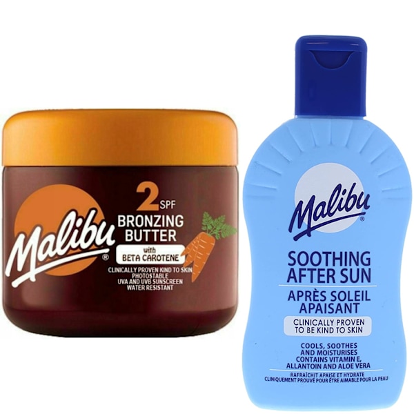 Malibu Accelerating Butter Spf2 + After Sun Balm 200Ml